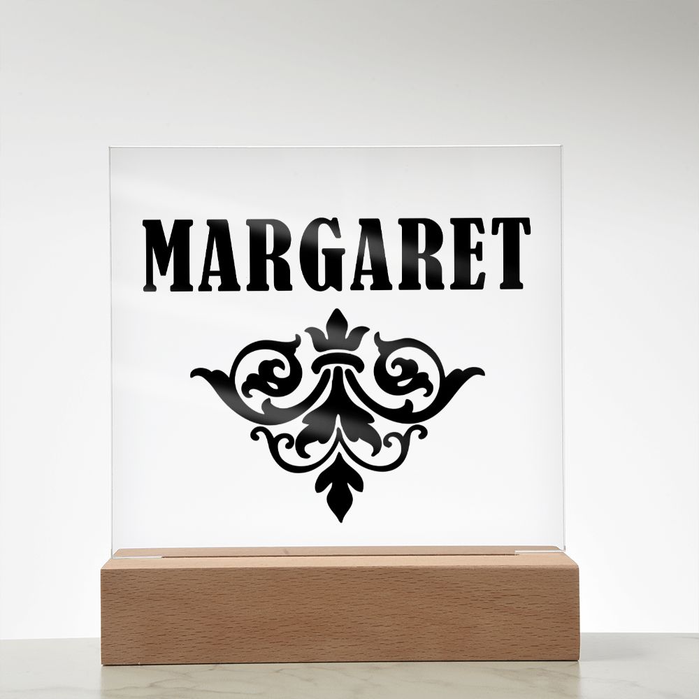 Margaret v01 - Square Acrylic Plaque
