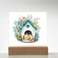 Dog Sleeping (Watercolor) 03 - Square Acrylic Plaque