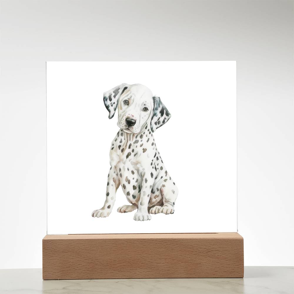 Dog Lover Collection (Watercolor) 08 - Square Acrylic Plaque