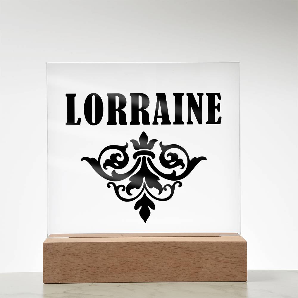 Lorraine v01 - Square Acrylic Plaque