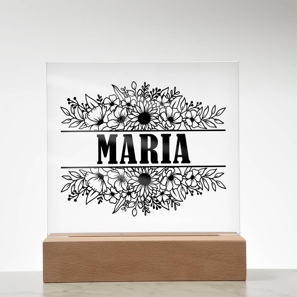 Maria v2 - Square Acrylic Plaque
