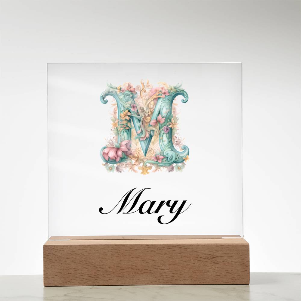 Mary 01 - Square Acrylic Plaque