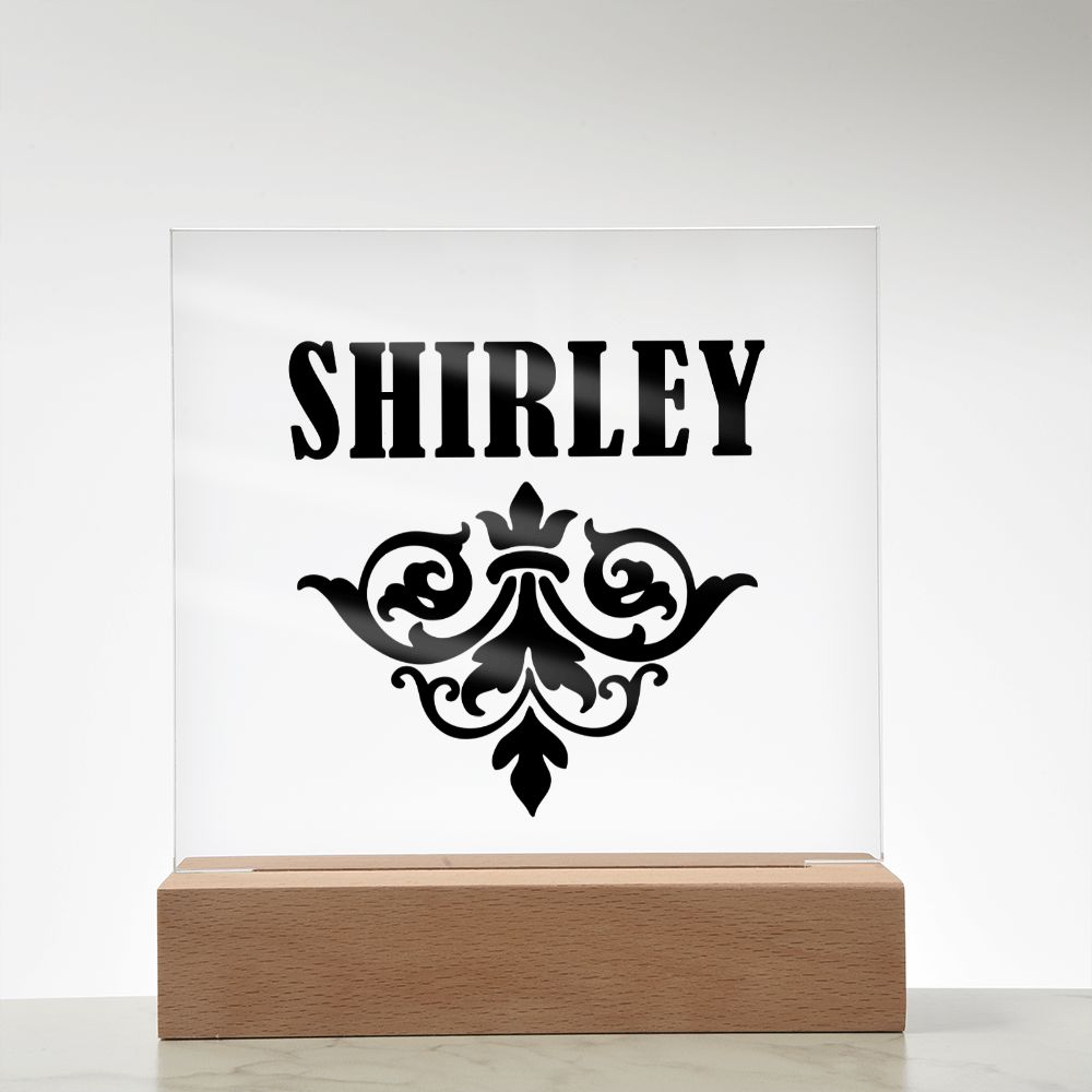Shirley v01 - Square Acrylic Plaque