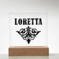 Loretta v01 - Square Acrylic Plaque