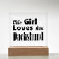 Dachshund - Square Acrylic Plaque