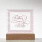 Father of the Bride (Rose) - Square Acrylic Plaque
