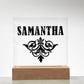 Samantha v01 - Square Acrylic Plaque