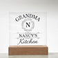Grandma Nancy's Kitchen - Square Acrylic Plaque