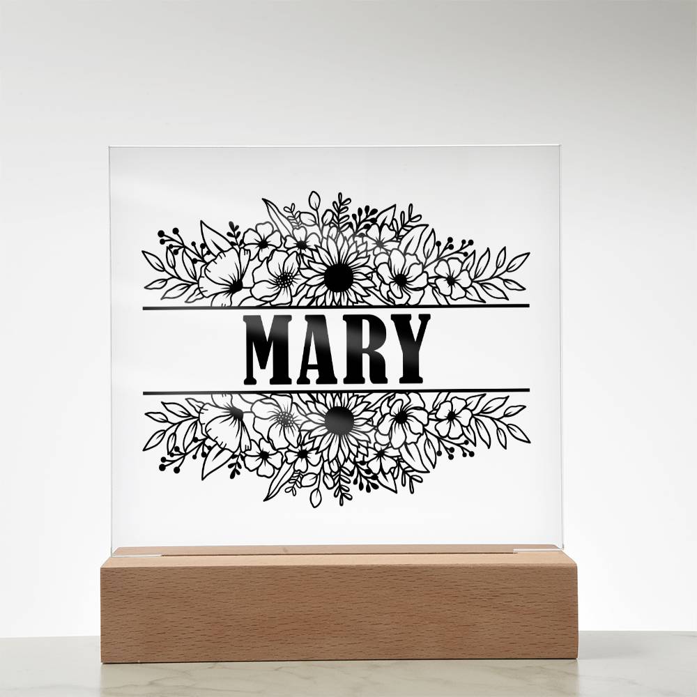Mary v2 - Square Acrylic Plaque