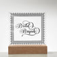 Bridal Brigade (Black) - Square Acrylic Plaque