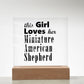 Miniature American Shepherd - Square Acrylic Plaque
