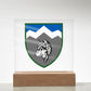 8th Mountain Assault Battalion (Ukraine) - Square Acrylic Plaque