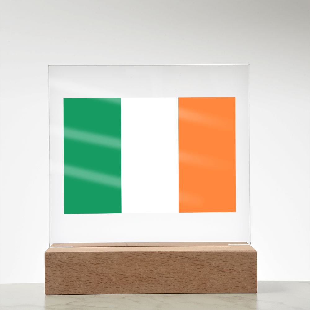 Irish Flag - Square Acrylic Plaque
