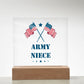 Army Niece - Square Acrylic Plaque
