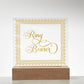 Ring Bearer (Gold) - Square Acrylic Plaque
