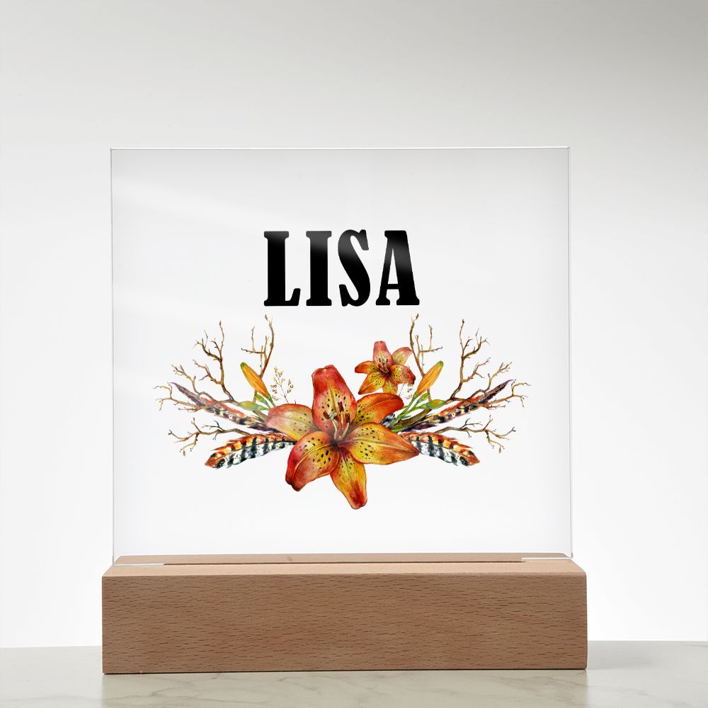 Lisa v3 - Square Acrylic Plaque
