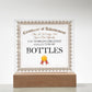 World's Greatest Collector Of Bottles - Square Acrylic Plaque