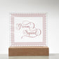 Groom Squad (Rose) - Square Acrylic Plaque