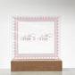 Bride & Bride (Rose) - Square Acrylic Plaque