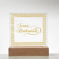 Junior Bridesmade (Gold) - Square Acrylic Plaque