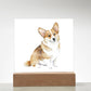 Dog Lover Collection (Watercolor) 01 - Square Acrylic Plaque