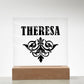 Theresa v01 - Square Acrylic Plaque