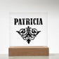 Patricia v01 - Square Acrylic Plaque