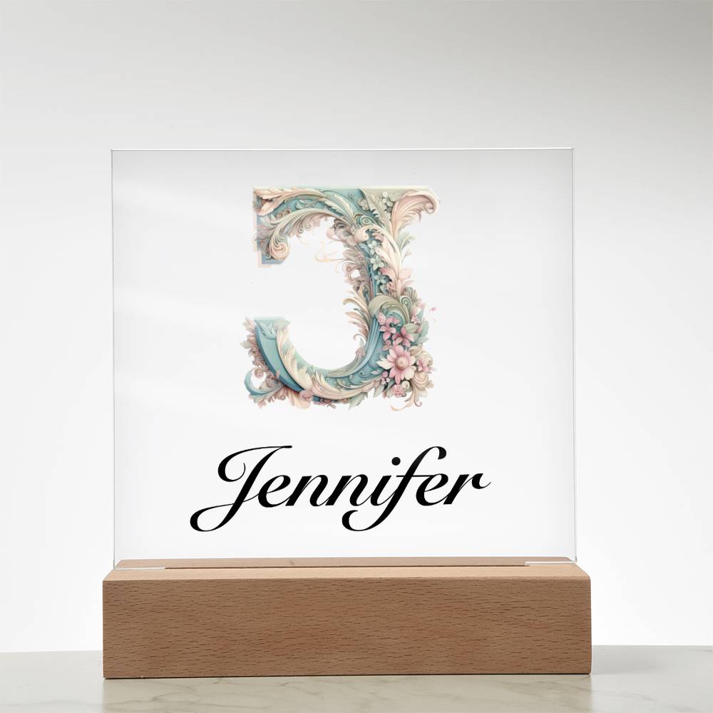 Jennifer 01 - Square Acrylic Plaque