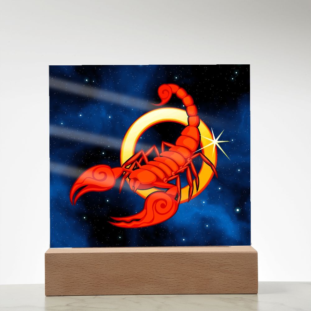 Zodiac Sign Scorpio - Square Acrylic Plaque