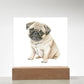 Dog Lover Collection (Watercolor) 12 - Square Acrylic Plaque