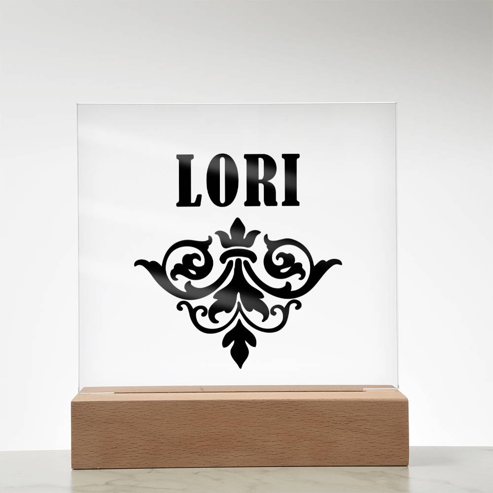 Lori v01 - Square Acrylic Plaque