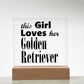 Golden Retriever - Square Acrylic Plaque