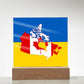 Ukrainian-Canadian - Square Acrylic Plaque