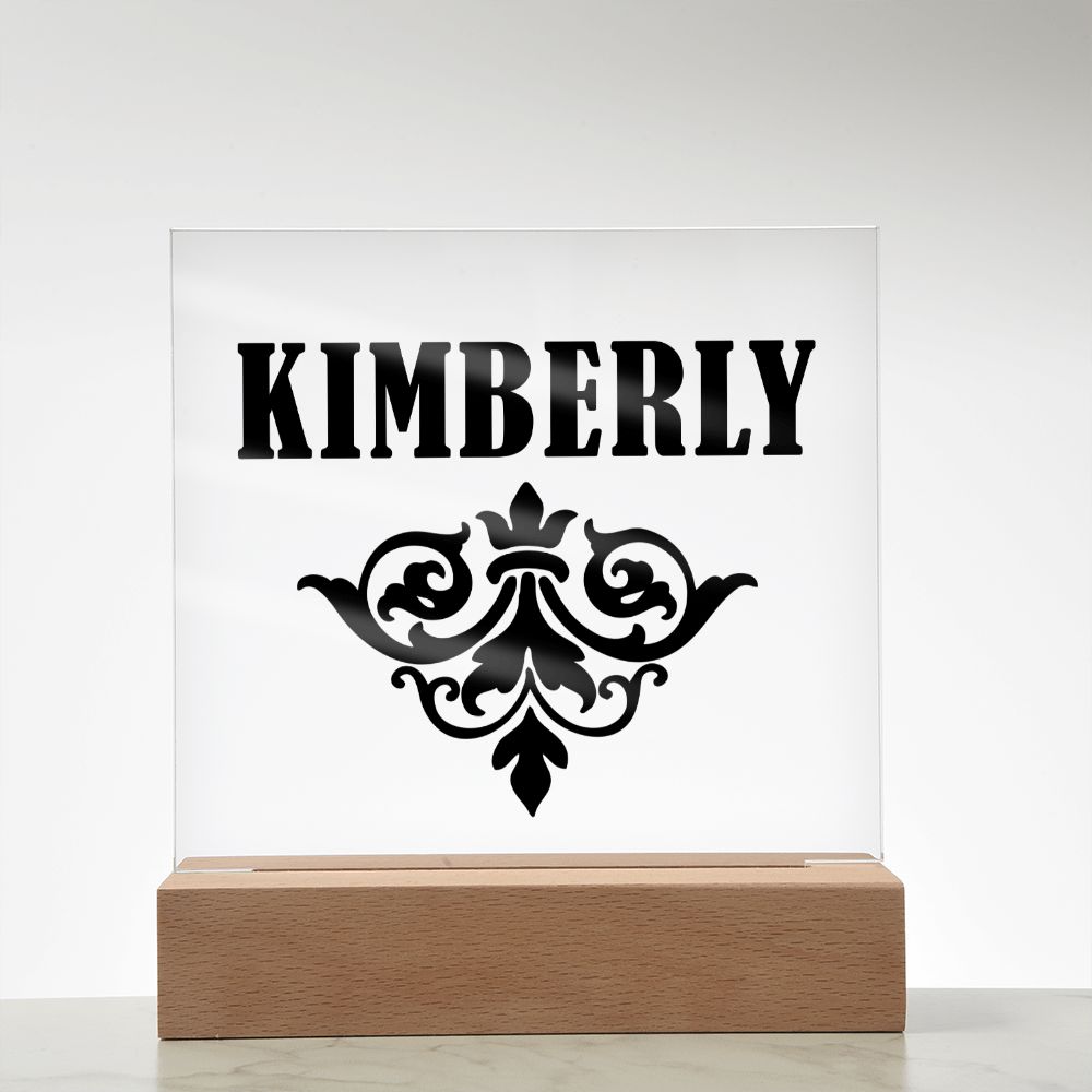 Kimberly v01 - Square Acrylic Plaque