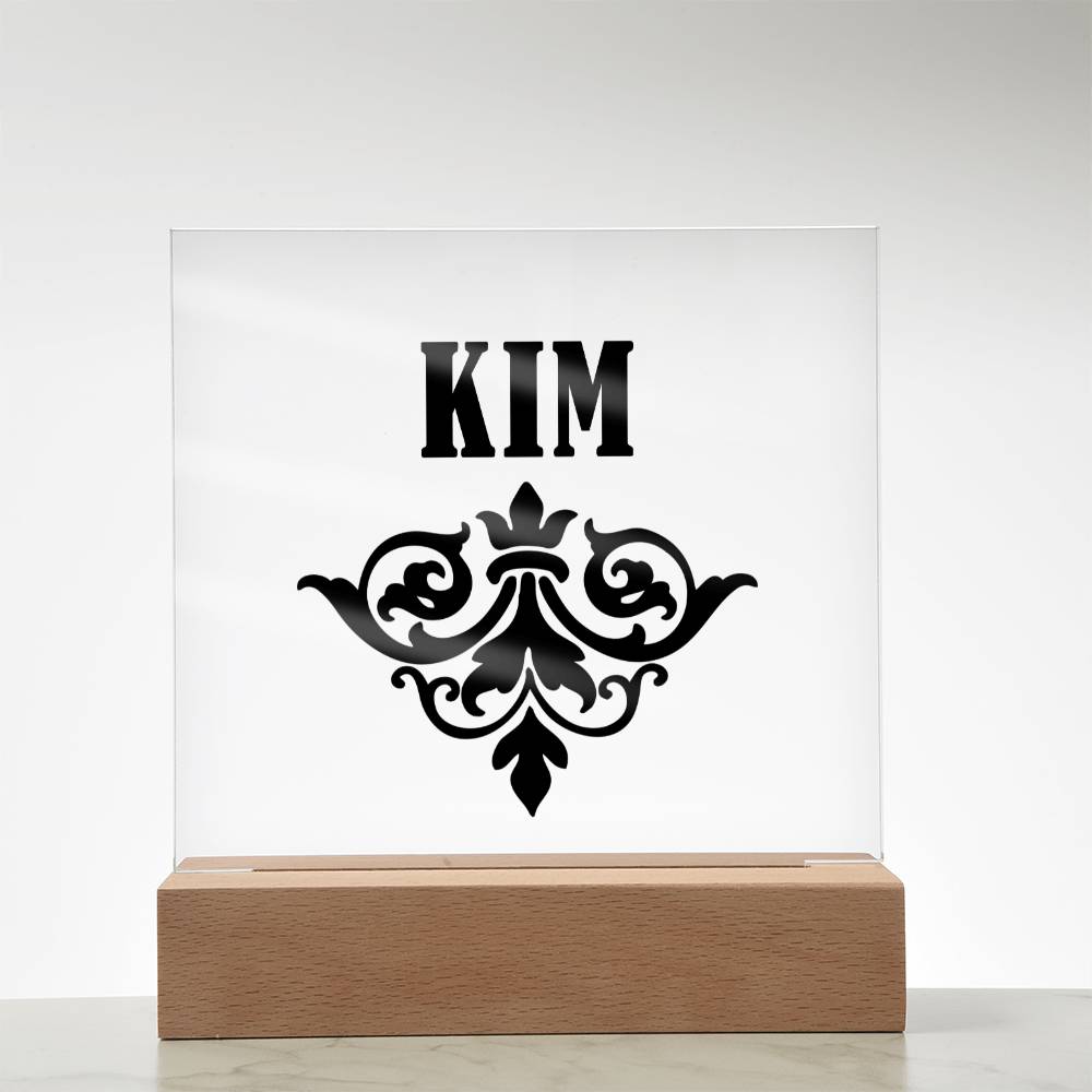 Kim v01 - Square Acrylic Plaque