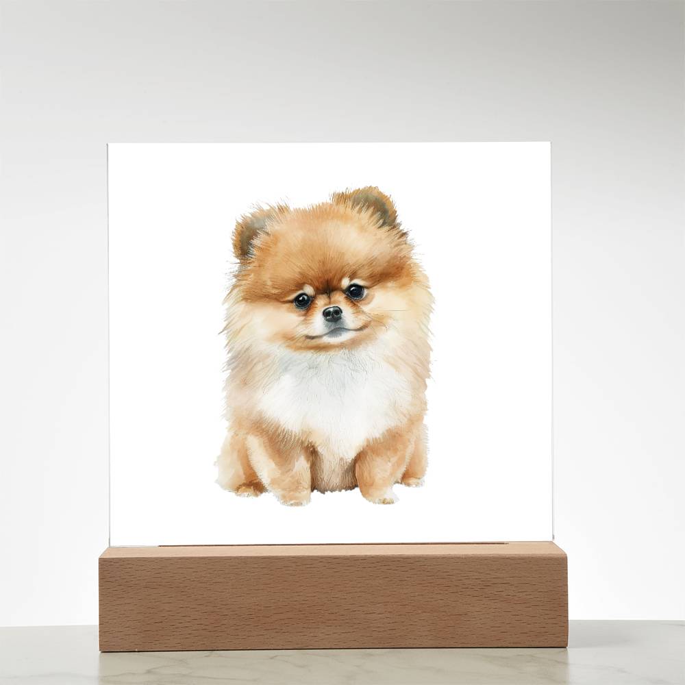 Dog Lover Collection (Watercolor) 11 - Square Acrylic Plaque