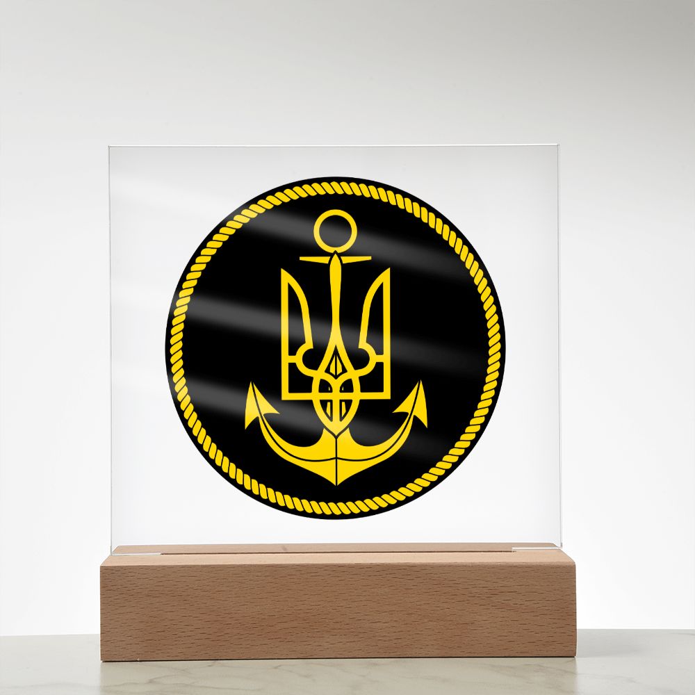 Navy (Ukraine) - Square Acrylic Plaque