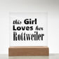 Rottweiler - Square Acrylic Plaque