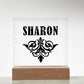 Sharon v01 - Square Acrylic Plaque
