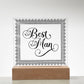 Best Man (Black) - Square Acrylic Plaque