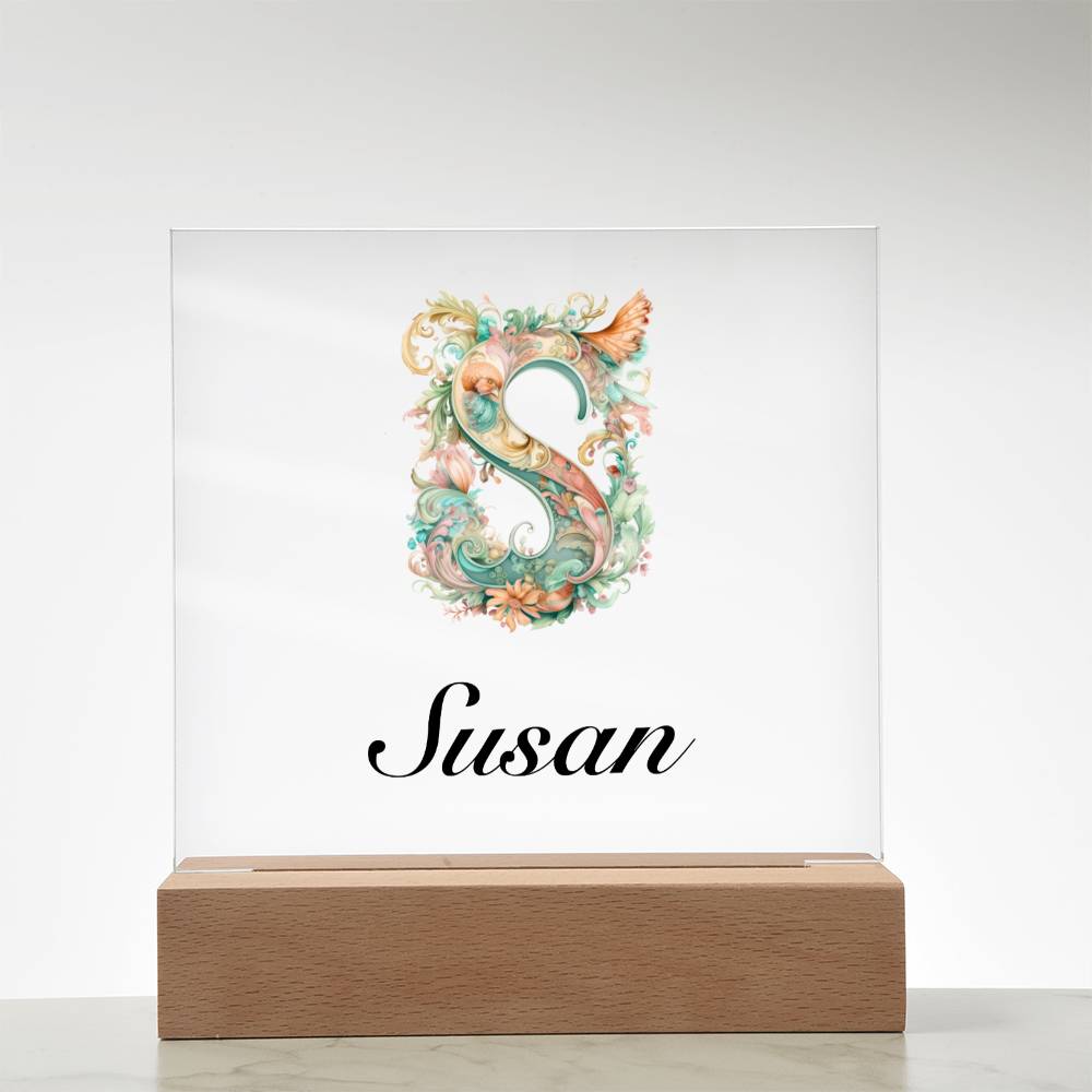 Susan 01 - Square Acrylic Plaque
