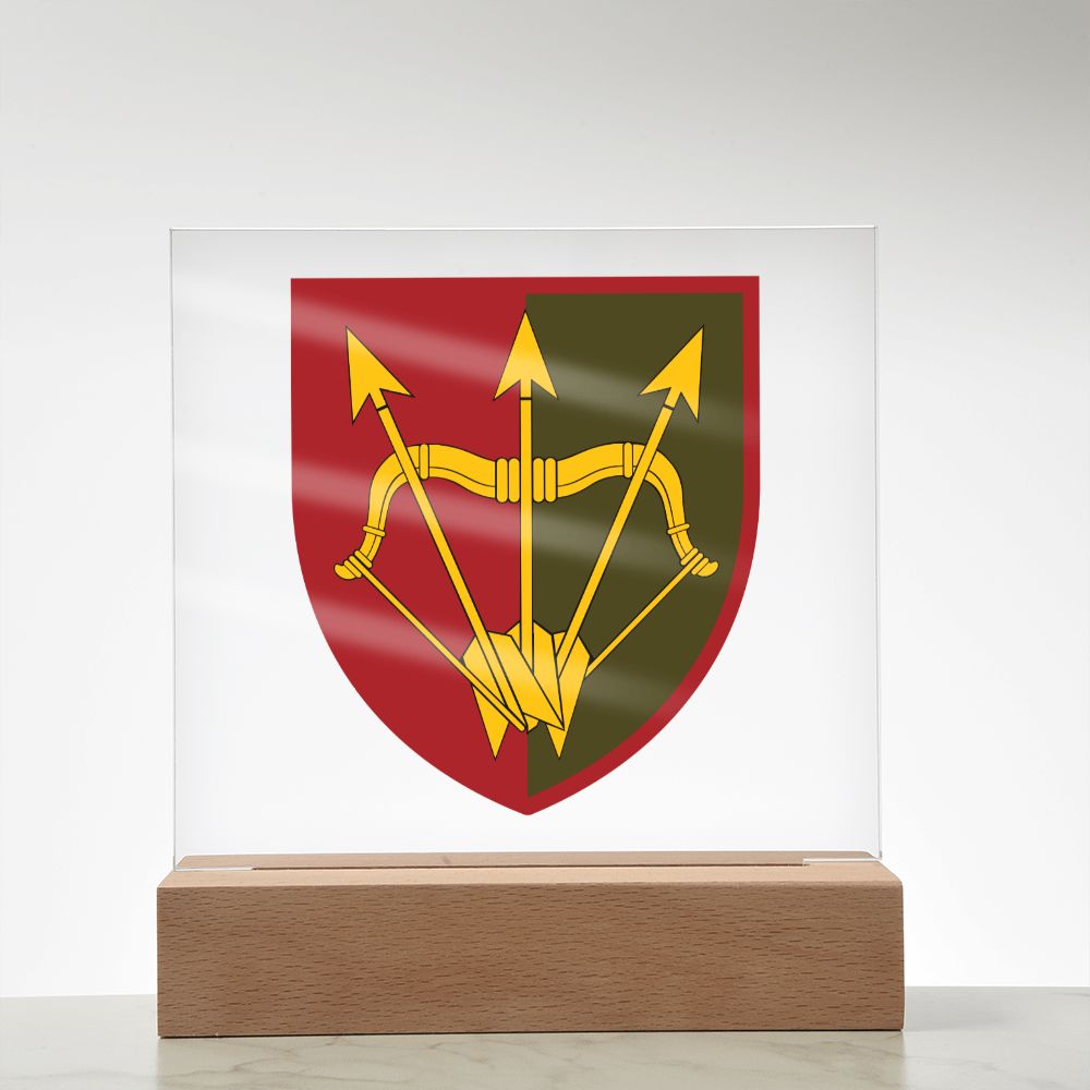 1129th Air Defence Missile Regiment (Ukraine) - Square Acrylic Plaque