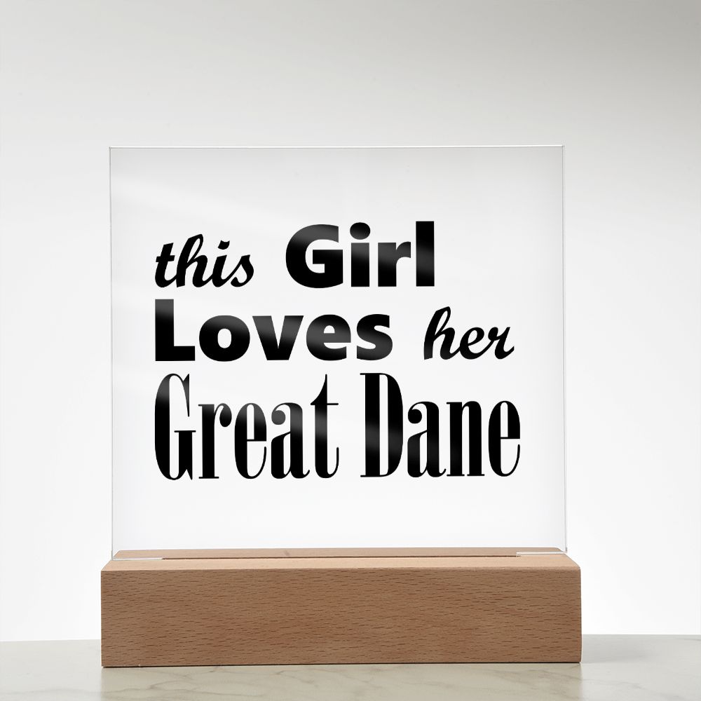 Great Dane - Square Acrylic Plaque