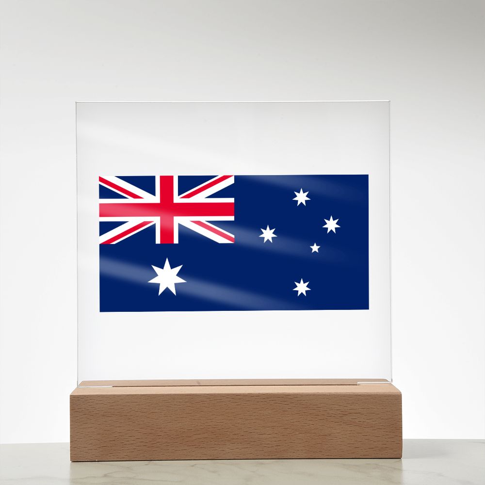 Australian Flag - Square Acrylic Plaque