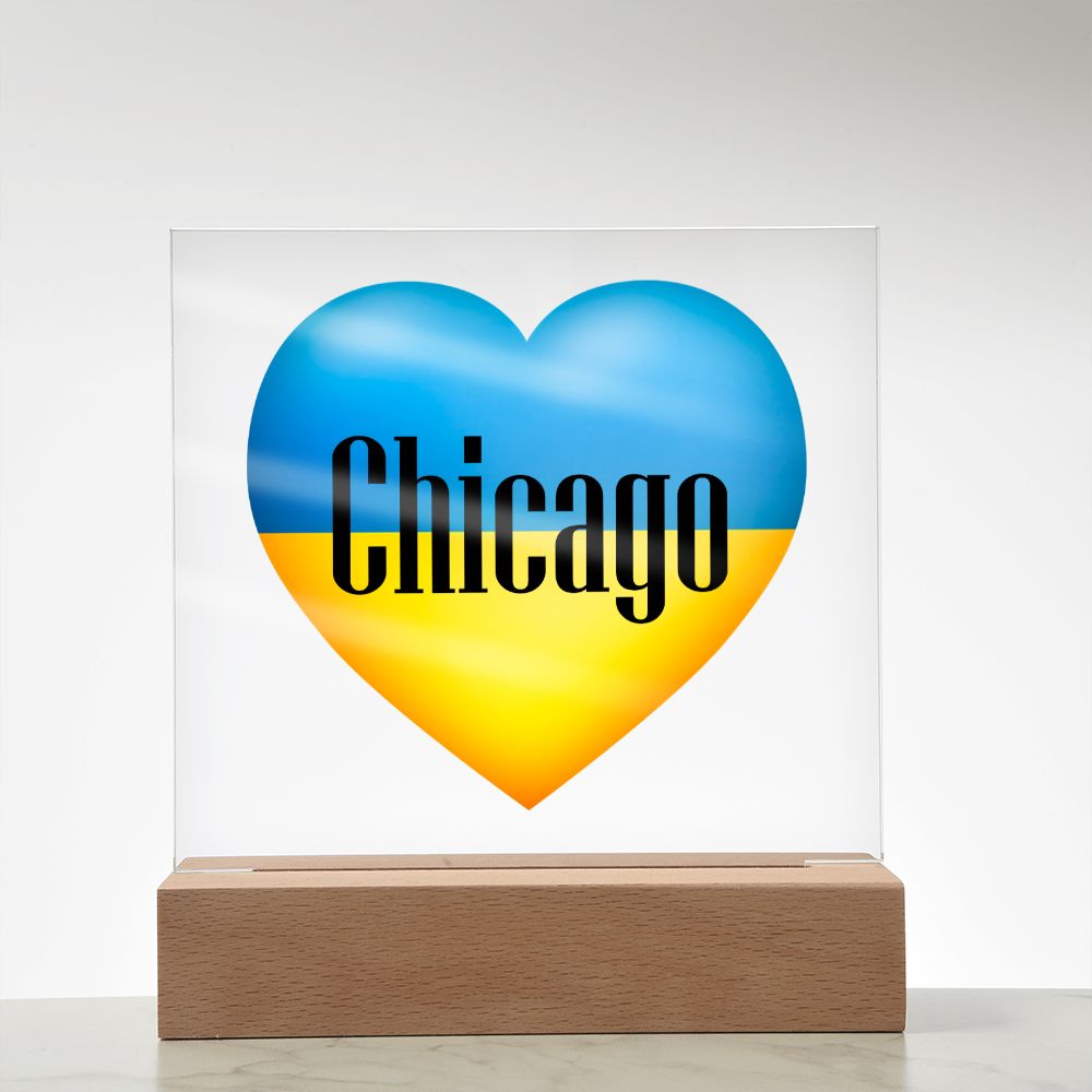 Ukrainian In Chicago - Square Acrylic Plaque