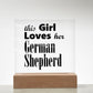 German Shepherd - Square Acrylic Plaque