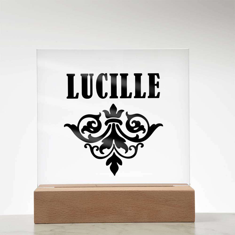 Lucille v01 - Square Acrylic Plaque