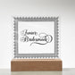 Junior Bridesmade (Black) - Square Acrylic Plaque