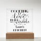 Susan's Kitchen - Cooking Is Love - Square Acrylic Plaque
