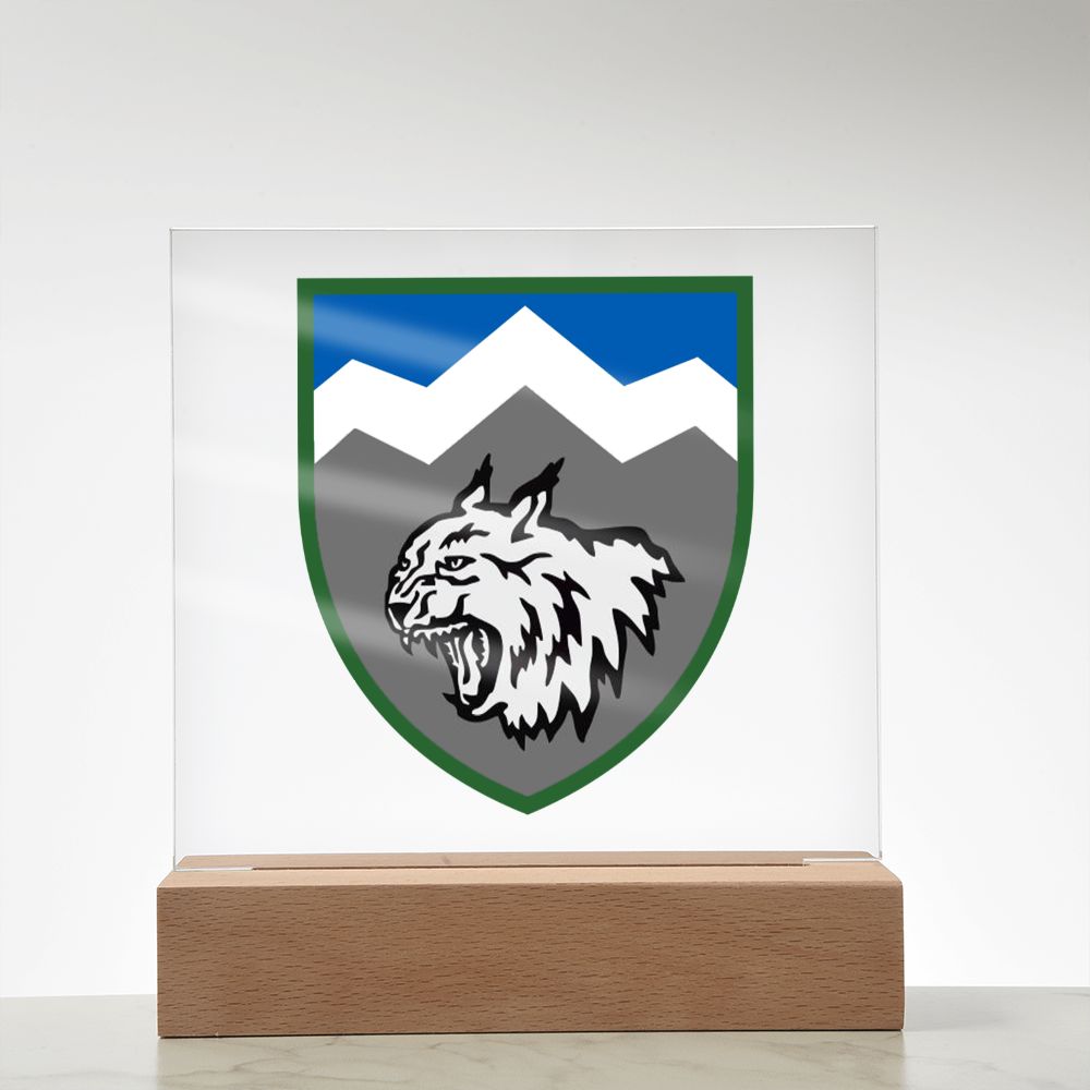 108th Mountain Assault Battalion (Ukraine) - Square Acrylic Plaque